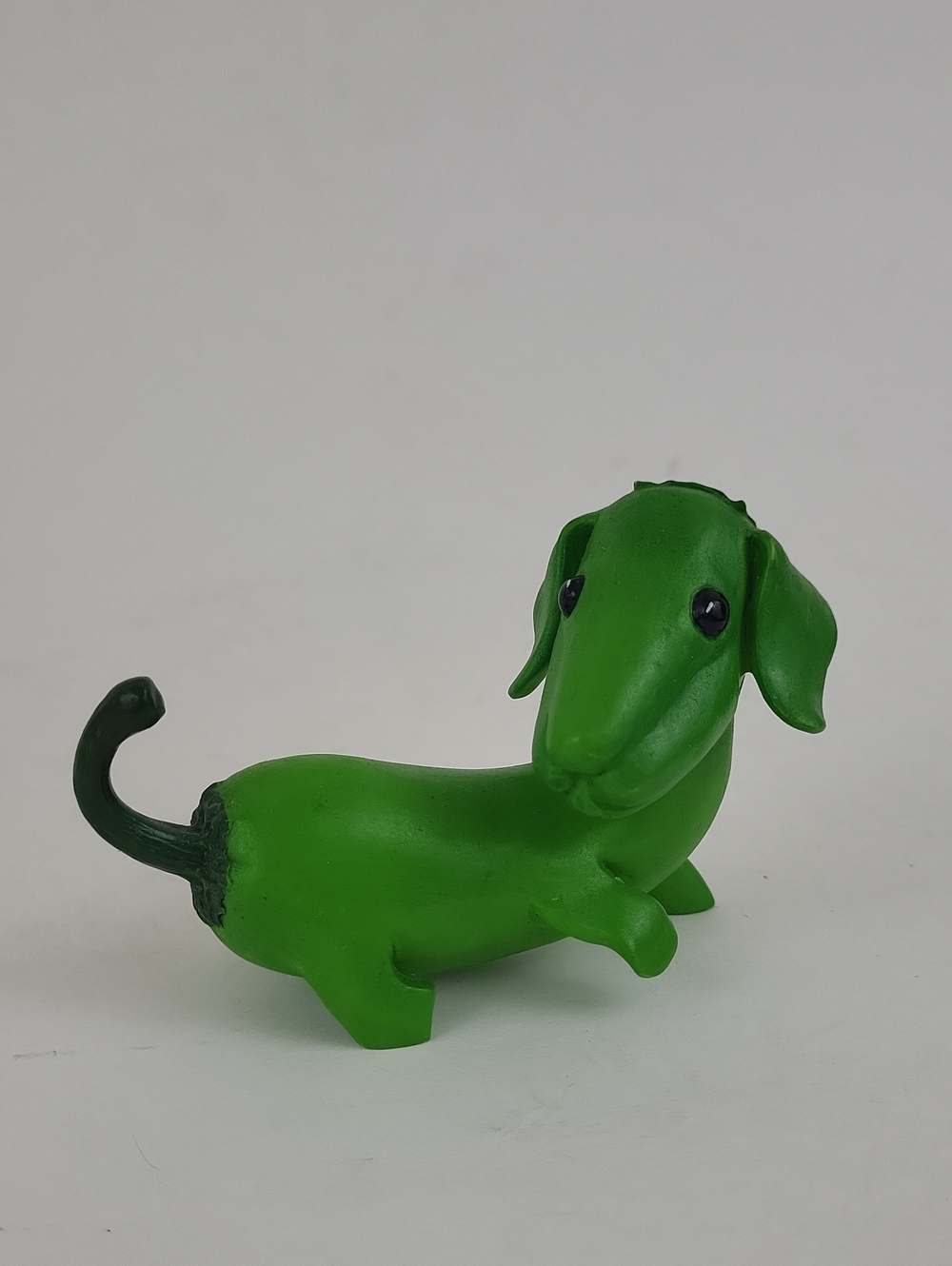 Enesco Home Grown Green Pepper Dachshund Figurine